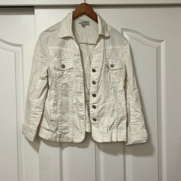 Dress Barn Jackets & Blazers - Women's Dress Barn White Denim Jacket - Med